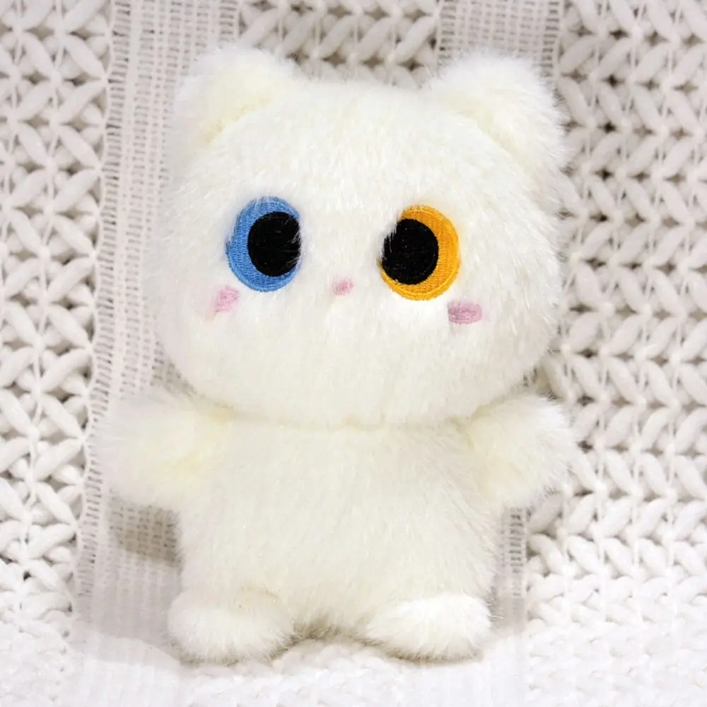 Decoración de escritorio, gatito siamés, gato naranja, vaca, gato, muñeco de trapo esponjoso, gato relleno, muñeca de gato heterocromática perezosa, niños y niñas