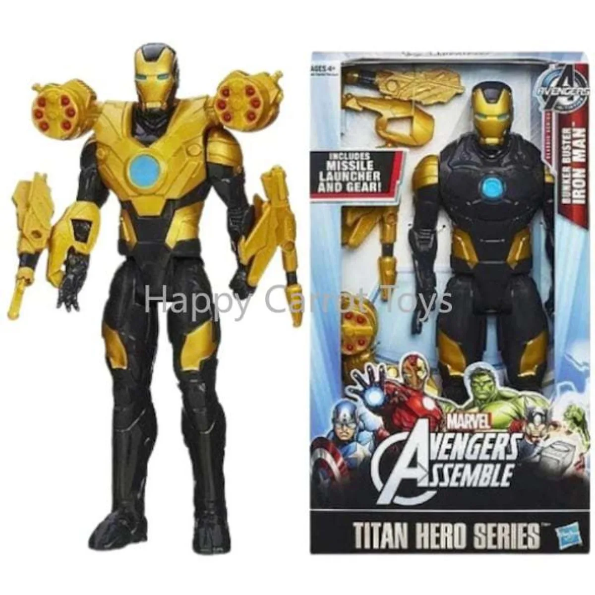 Figura de acción original de Marvel Avengers Titan Hero Series Bunker Buster Iron Man, figuras de acción de películas clásicas, regalos coleccionables para niños, juguetes para niños