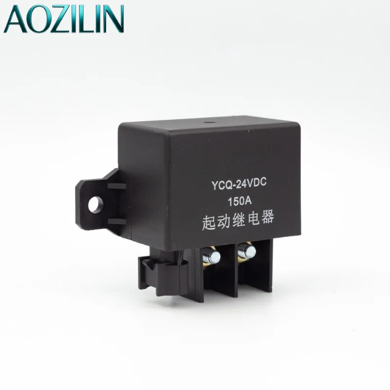 AOZILIN 12V 24V 100A 120A 150A Car Start Preheat Relay Glow Plug Relay 2324 Normally Open With Accessories