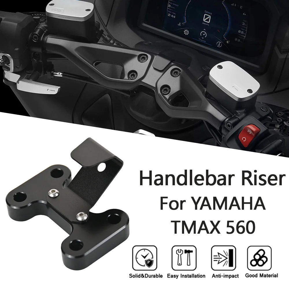 

MTKRACING Handlebar Riser For YAMAHA TMAX 560 2022-2024 Motorcycle Upper Riser Clamp Handlebar Riser Kit tmax560 T-max