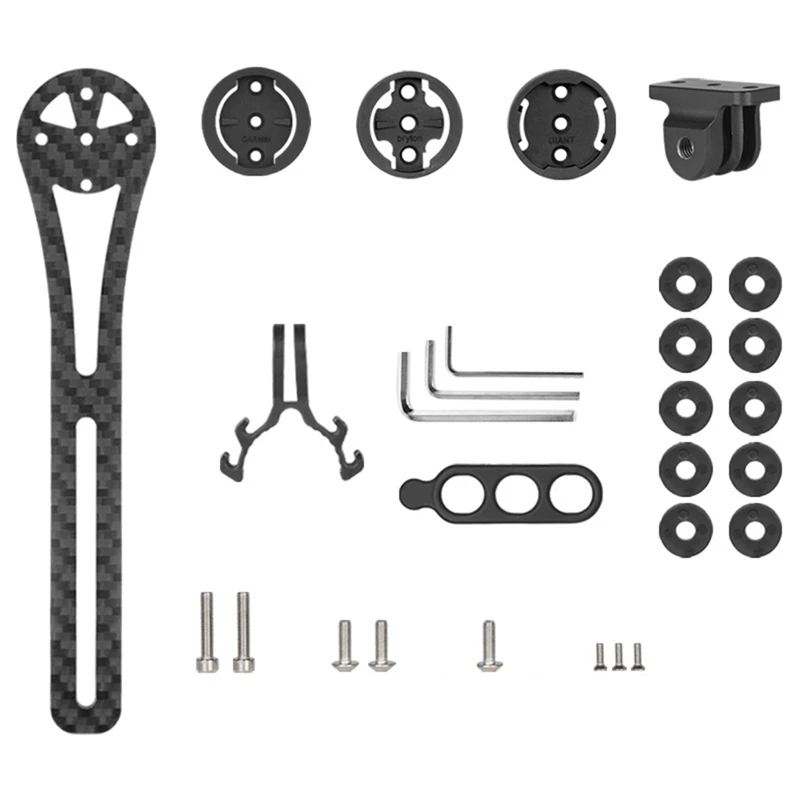 

Держатель для велосипедного компьютера, карбоновый велосипедный компьютер, секундомер, держатель для спидометра для Garmin Giant Bryton Gopro, простой в использовании держатель