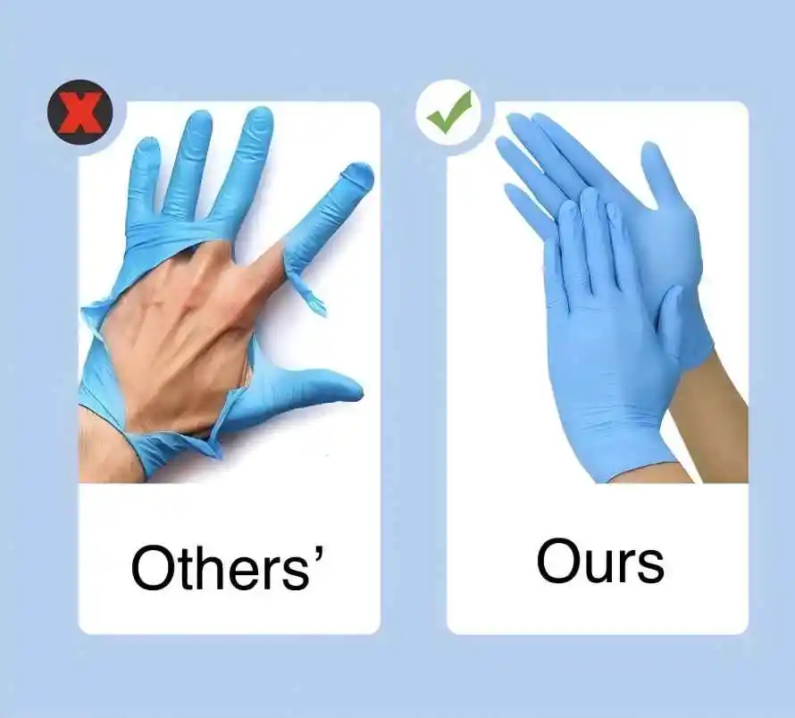 Nitrile Gloves Powder-Free Latex-Free for Cleaning and Food preparation Kitchen Gloves