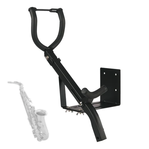 Imagen 2 del producto Soporte de saxofón Alto montado en la pared, soporte de saxofón Tenor, colgador de pared de estudio para saxofón, piezas de repuesto