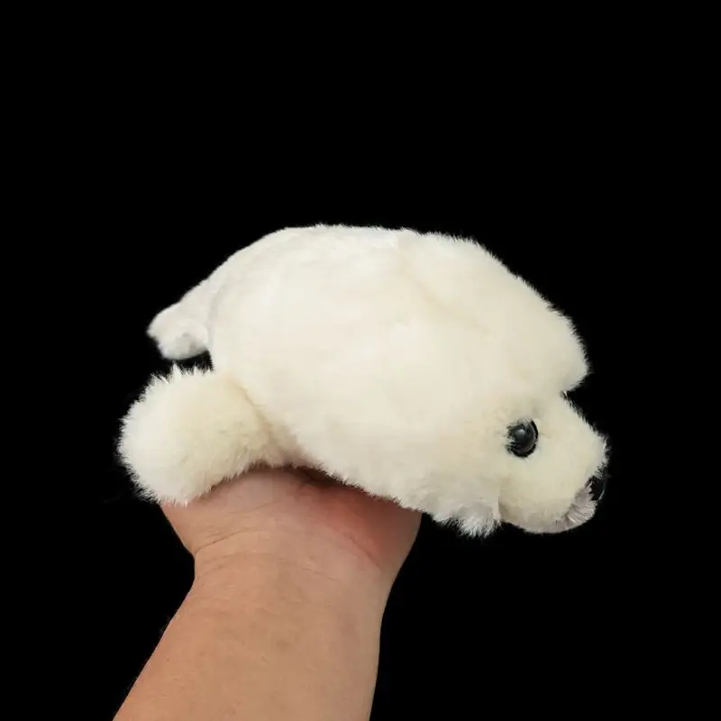 

Super Cute Simulation Seal Plush Toy Harp Seal Figurine Beige Doll Lifelike Animals Simulation Stuffed Doll Kawaii Toy Gifts