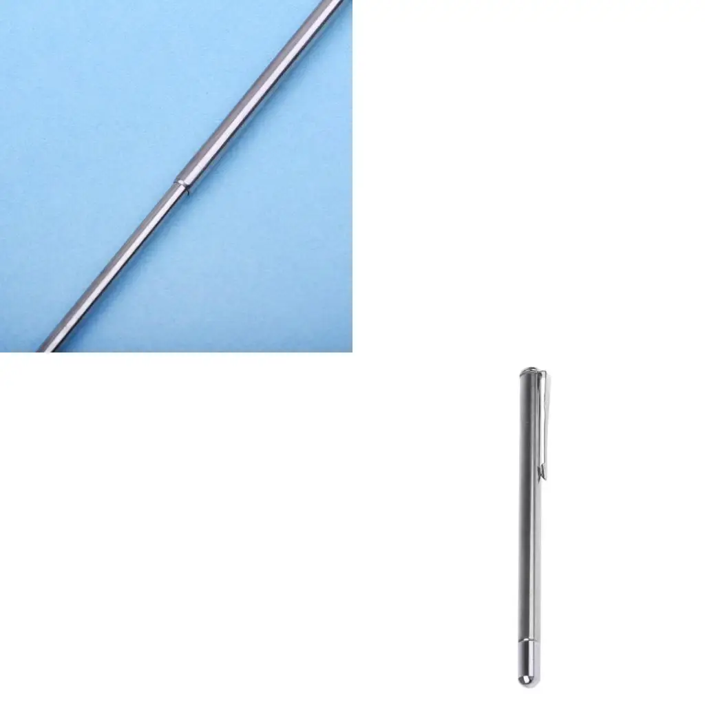 2 in 1 Pointer Telescopic Extendable Steel Ballpoint Pen Teaching Tool
