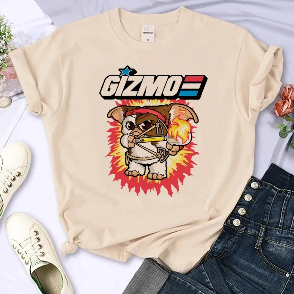 2024 spersonalizowana moda uliczna Gremlins T-shirt damski Anime moda uliczna koszulka Manga damska odzież designerska