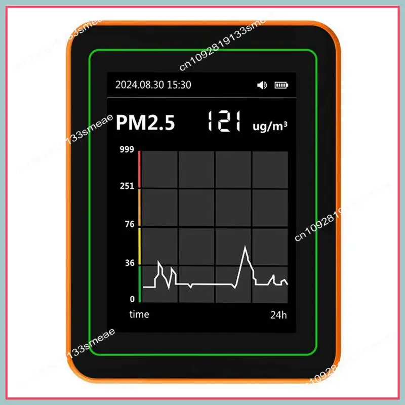 N94R 12 In 1 Air Quality Monitor PM2.5 PM10 Particle Counter With Alarm CO Detector CO Meter For Home Office Or School