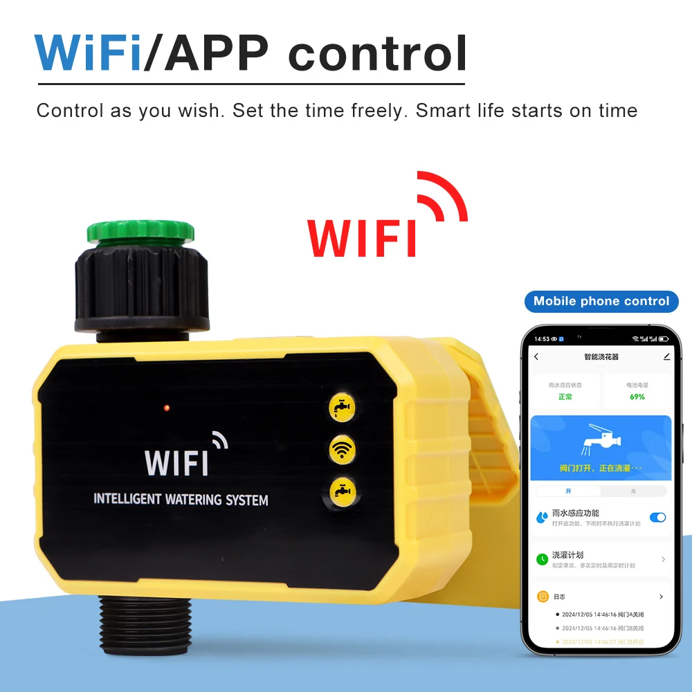 Temporizador de riego solar WiFi – Sistema automático 4 zonas - imagen 3