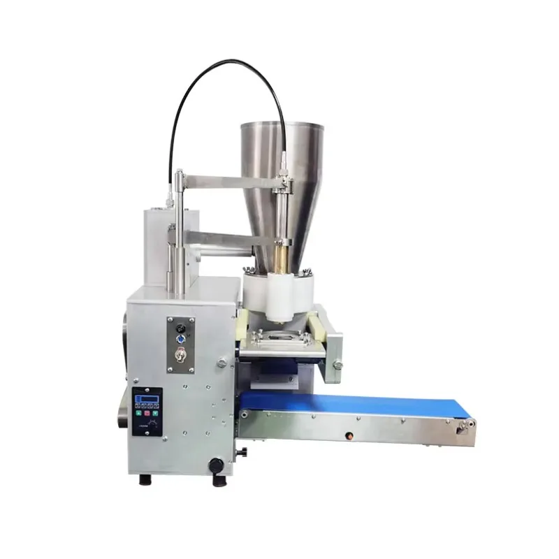 Máquina semiautomática para hacer dumplings, envoltura de dumplings de escritorio para uso comercial en el hogar, fácil operación, alta eficiencia, 2025