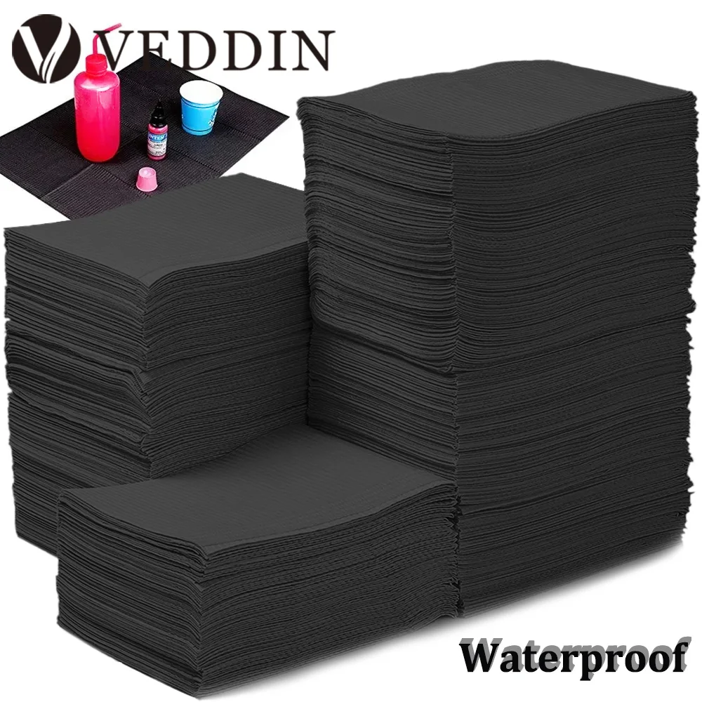 

250/150/5pcs Disposable Tattoo Clean Pad Black Tattoo Cleaning Wipes Dental Piercing Bibs Waterproof Tattoo Bibs Cover Accessory