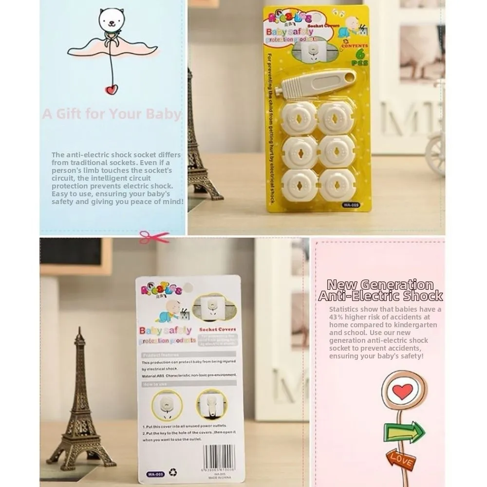 1 Set Lockable Design Protective Cover Safety Lock Unisex-Friendly Unisex-Resistant Cover Safety Cover Shock Prevention