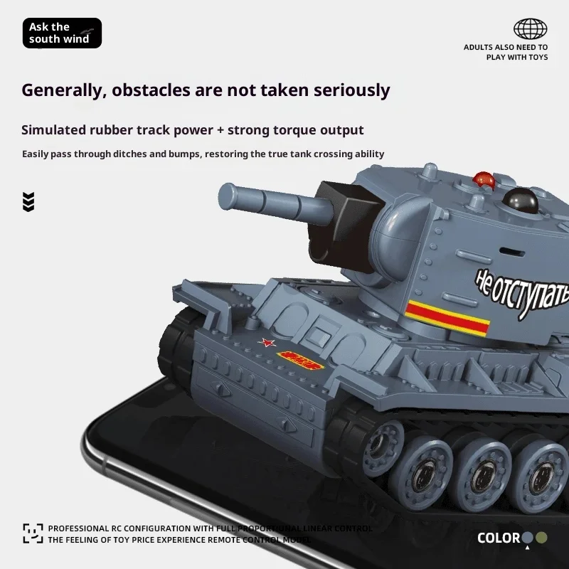 Mini réservoir de combat télécommandé de bureau entièrement proportionnel, système de Combat infrarouge sûr, jouets Parent-enfant, cadeau pour garçons