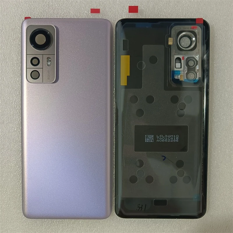 Glass Battery Cover Rear Door Housing Case with Camera Lens for Xiaomi 12 12X Mi 12