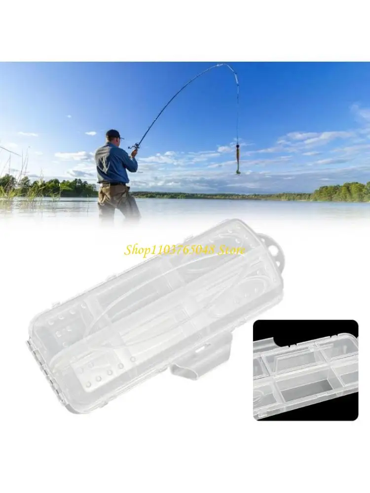 R53E صيد الأسماك المحمولة علبة مربع مربع خفيفة الوزن أداة لصيد الأسماك الطعوم مربع #1