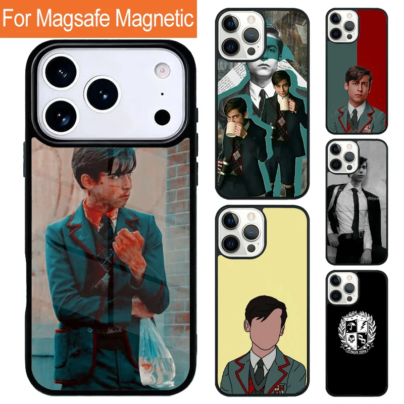 Funda Magnética Suave Aidan Gallagher Number Five para iPhone 17 Pro 16 15 13 12 11 Pro Max Air 14 Plus con Cubierta Magsafe