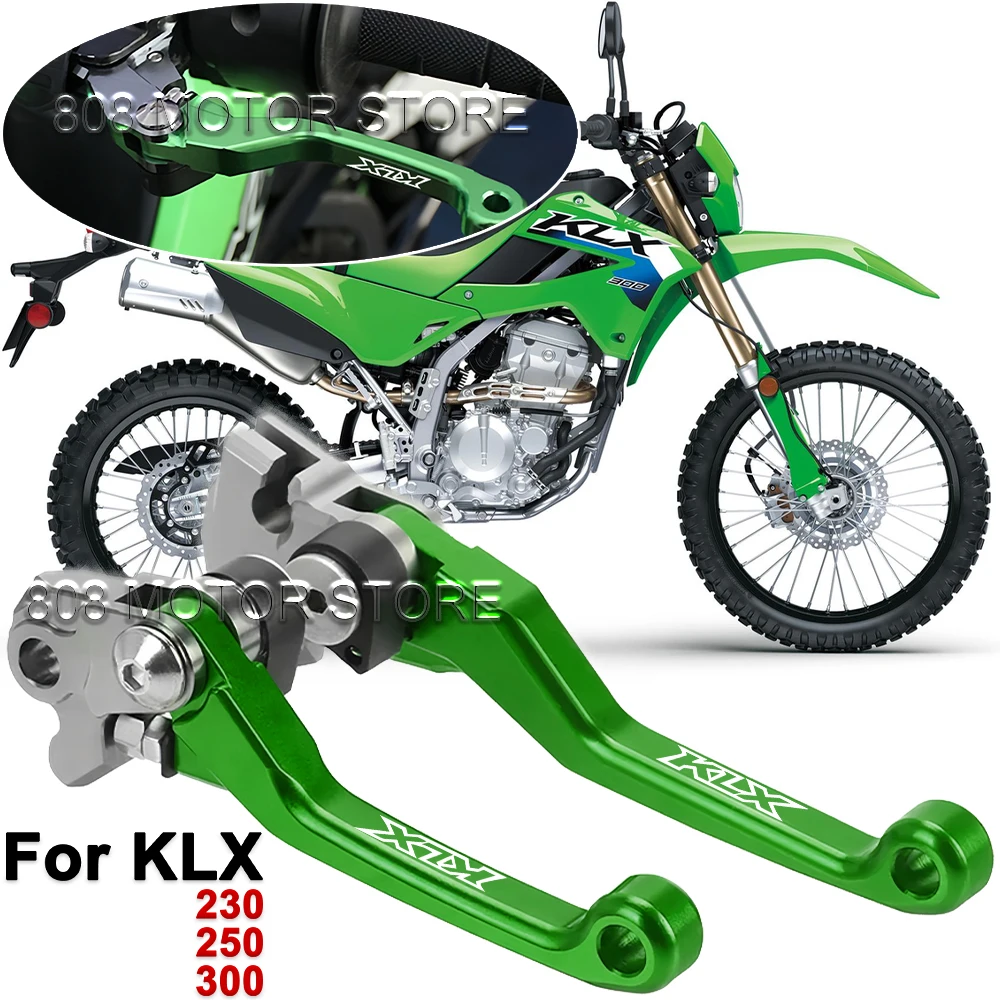

For KLX 150 230 250 300 Motorcycle Accessories CNC Brake Clutch Levers Adjustable Extendable Handlebar Grips