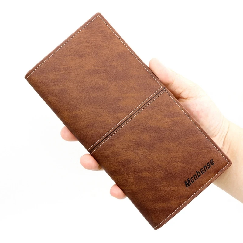 Stylish Long Wallet for Men Clutch Credit Card Holder Purse Keep Your Flat