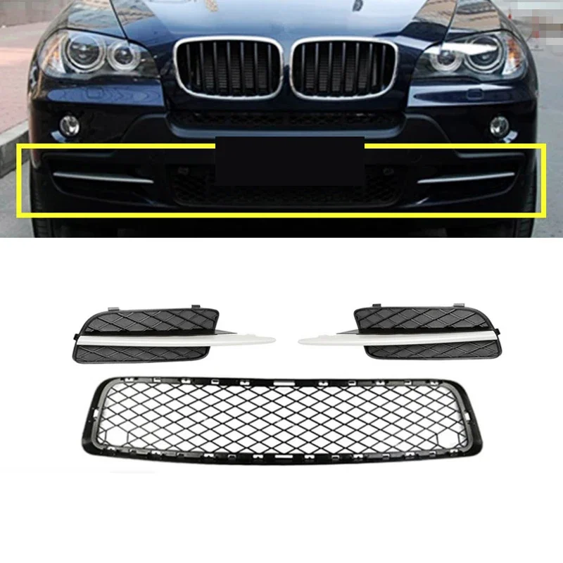 

Нижняя решетка переднего бампера слева/правая центральная для BMW X5 E70 2007-2010 гг.