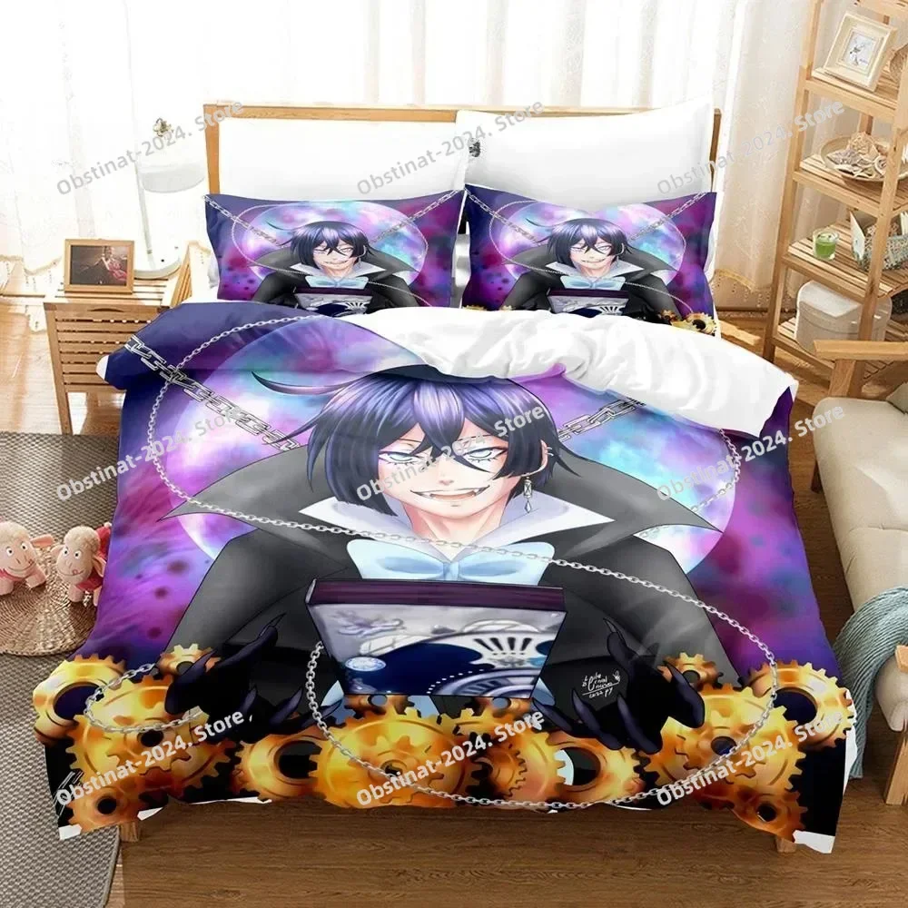 

3D Anim The Case Study of Vanitas Bedding Set Printed Bed Set With Pillowcase Bed Duvet Cover Soft Single Double Queen King Size