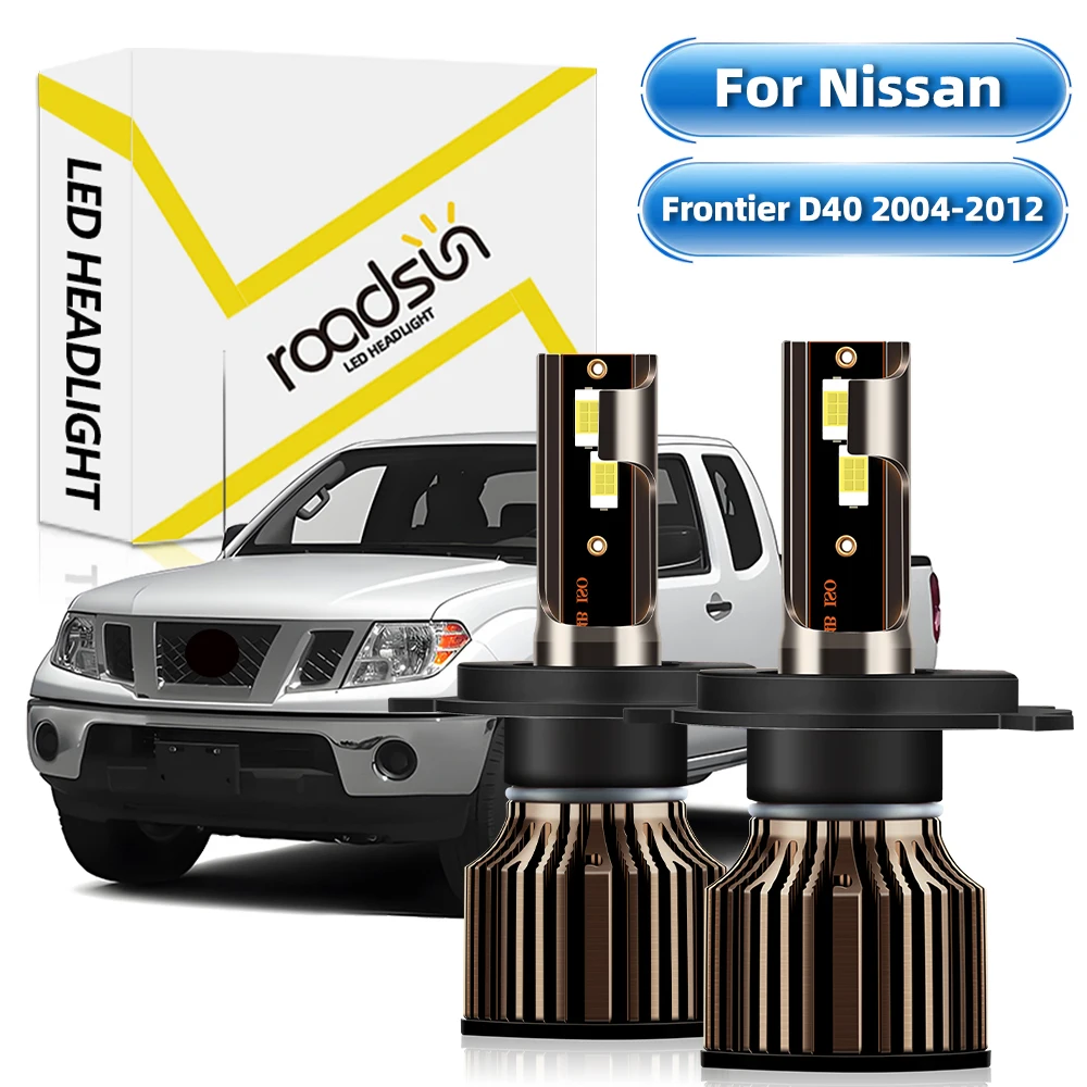 

[Для Nissan Frontier D40 2004-2012] лампы для Фар H4 Дальний/ближний свет фары 6500 к белый 400% лм супер яркий Plug And Play