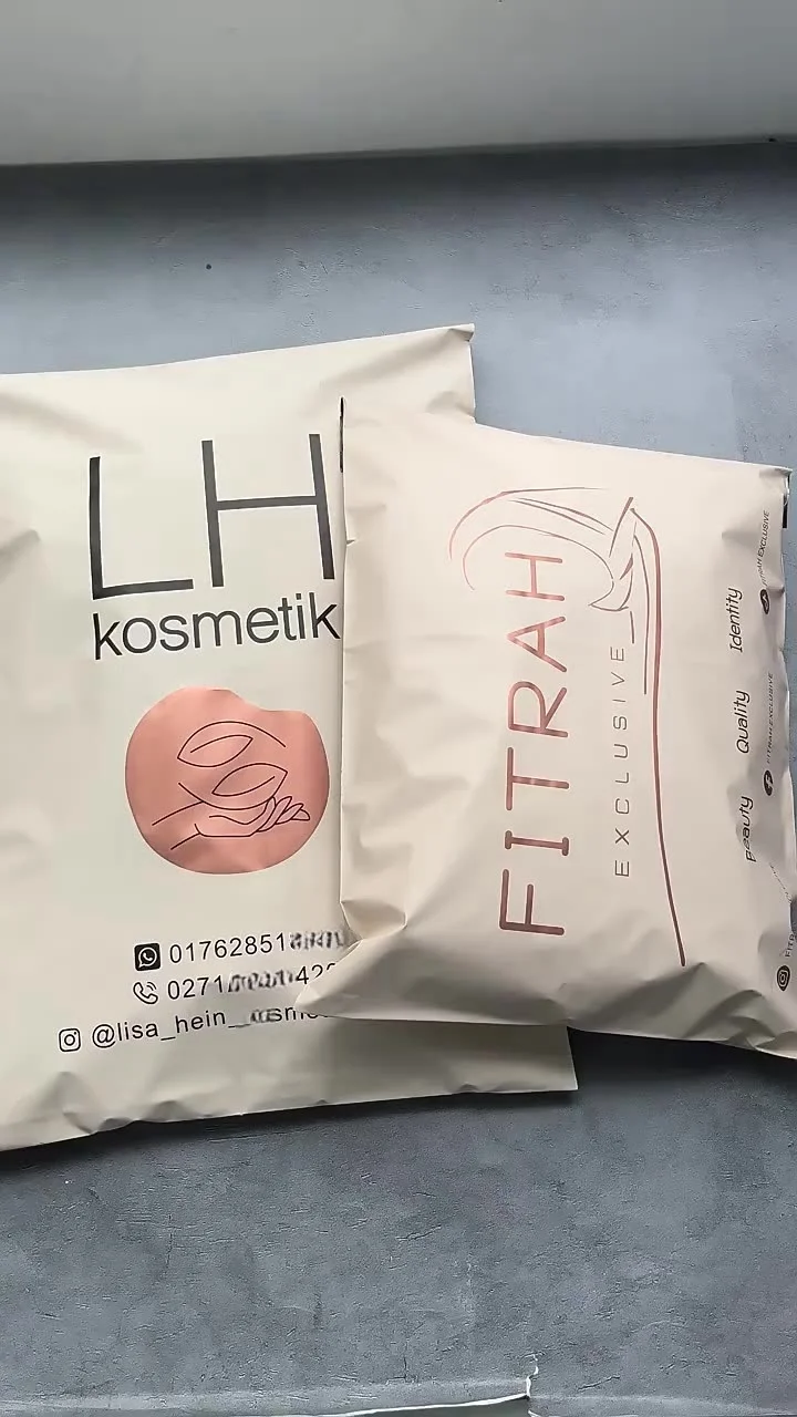 50 matte apricotrosa Versandtaschen, geeignet für Kleidung, Partys und Geschenke. Benutzerdefinierte Logos werden unterstützt. – Detail 11