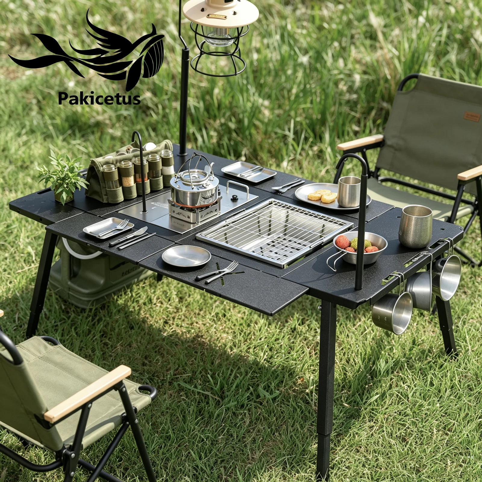 Outdoor Activities In Camping - PAKICETUS 캠핑 테이블 경량 휴대용 접이식