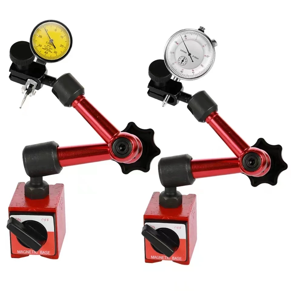 Alavancagem Dial Indicador com Base Magnética Titular Medidor Medidor Indicadores de Precisão Medição Tool Stand Micrômetro