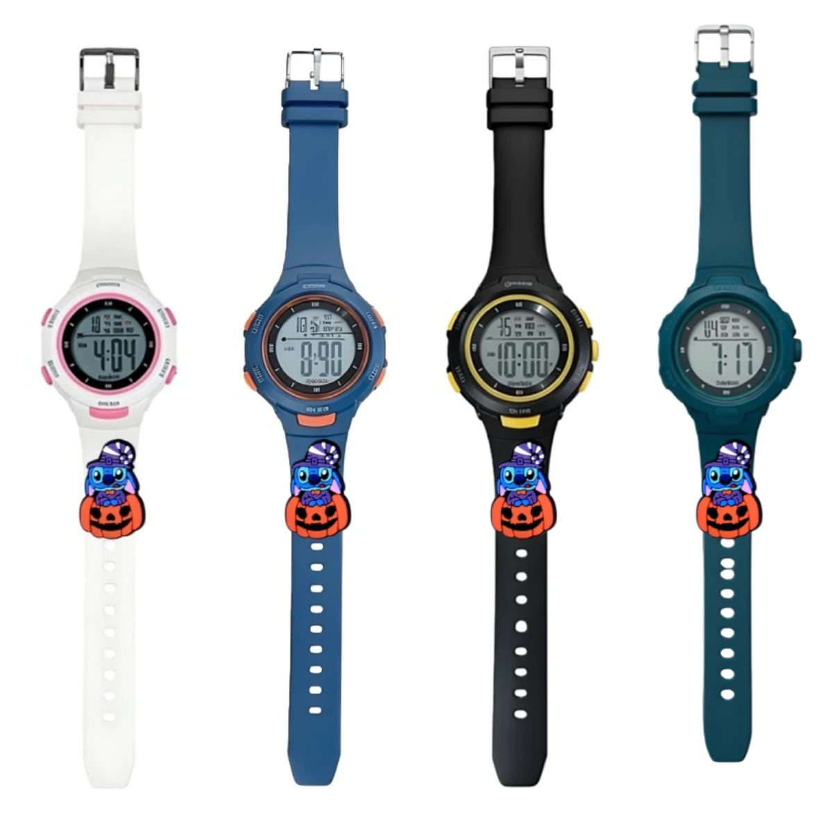 Kawaii Life Lilo & Stitch Kids Watches Luminous Waterproof Alarm Clock Smart Watches Girls Student Electronic Wristwatch Gift