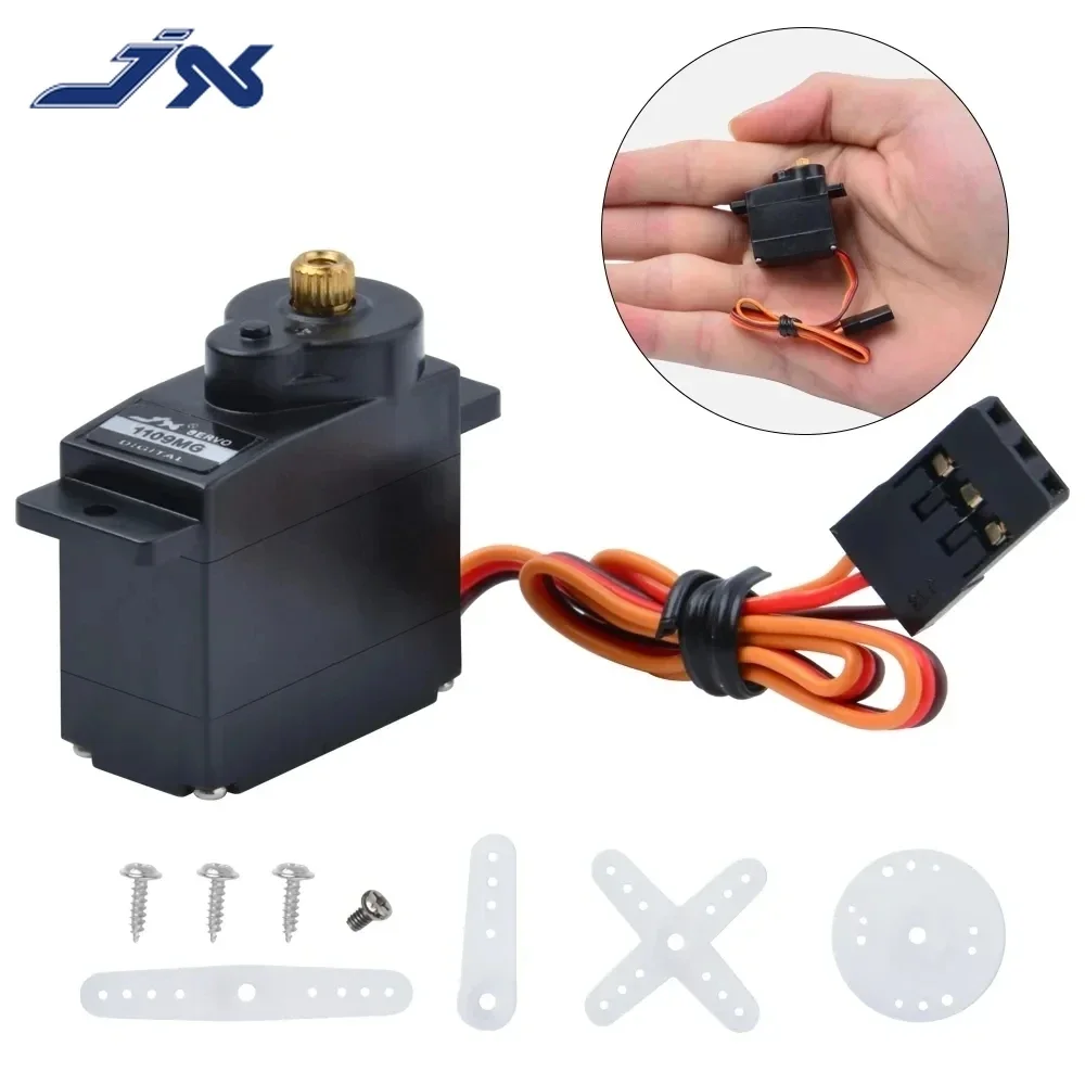 1/2/4 個 JX サーボ PDI-1109MG 9 グラム 2.5 キロメタルギアデジタルミニ固定翼 1/18 RC カーモデルボートロボットアームヘリコプター