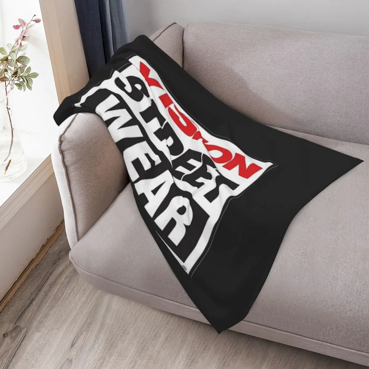 رؤية الشارع ارتداء تي شيرت رؤية ملابس الشارع رمي بطانية الأرائك سرير ناعم البطانيات والرمي البطانيات العلامة التجارية الفاخرة