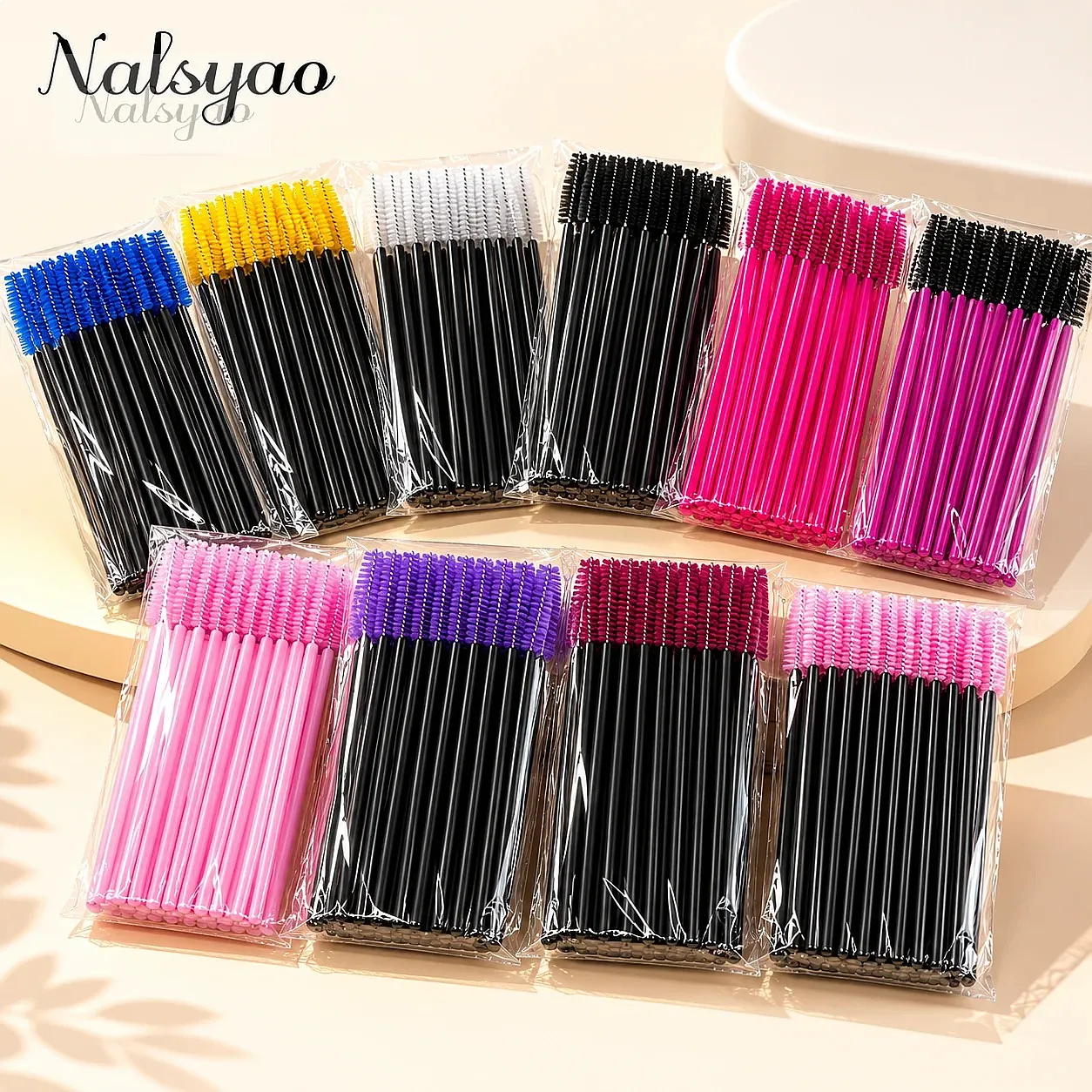 New 500/50Pcs Disposable Eyelash Extension Brushes Mascara Applicator Eyebrow Makeup Cosmetic Lashes Brush