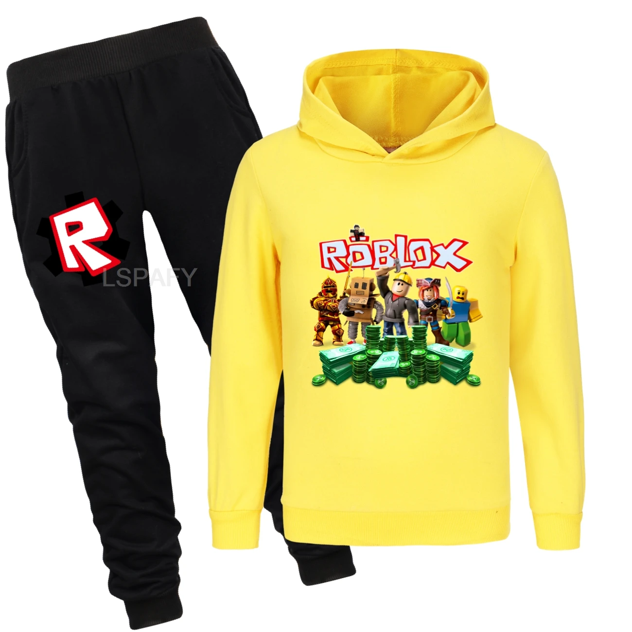جديد الاطفال ملابس طفل الفتيان ROBLOX لعبة رياضية القمم السراويل 2 قطعة الأطفال الصبي ربيع الخريف وتتسابق الفتيات مجموعات 2-15 سنة