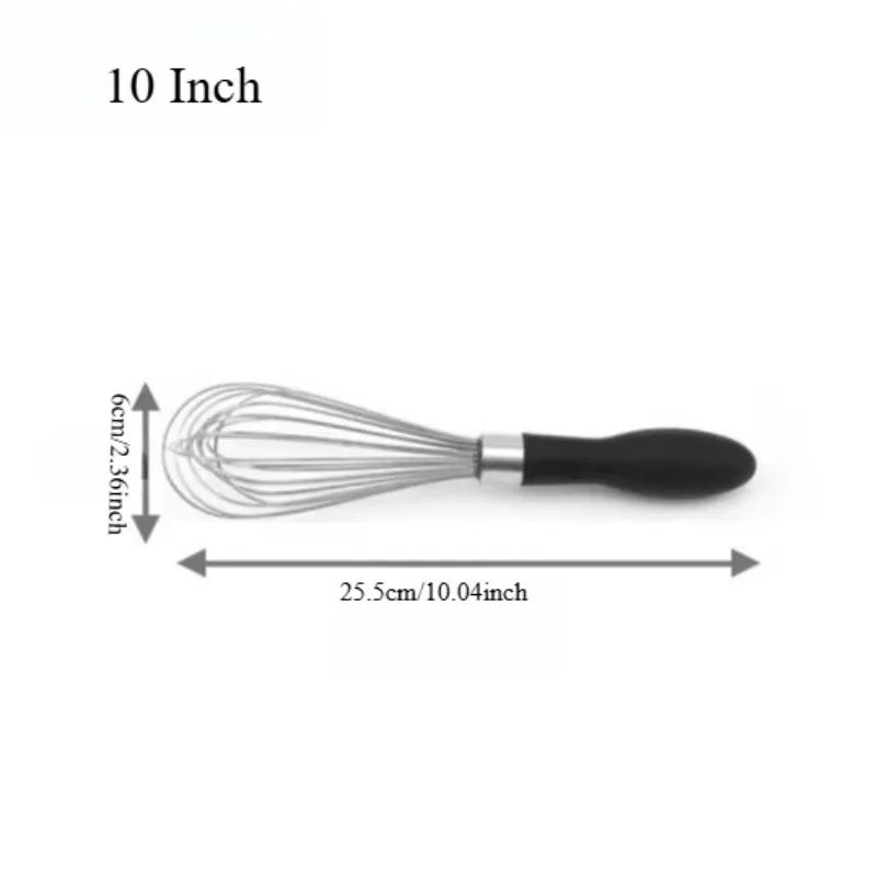 2pcs/set Stainless Steel Manual Egg Whisk Mixer Frother for Cake Cream Baking Tools image 5