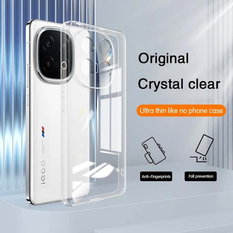 

Transparent TPU Phone Case for vivo iQOO 13 5G Accessories Clear Coque Ultra Thin Soft Silicone Lens Protection Back Cover Funda