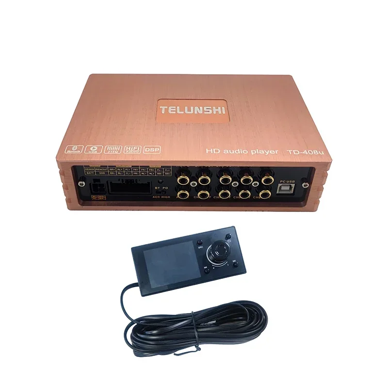 Car DSP AMP 4 in 4 out 8CH RCA output 31 EQ Band crossover built-in Car Dsp Audio Processor 4*50W Car DSP Amplifier