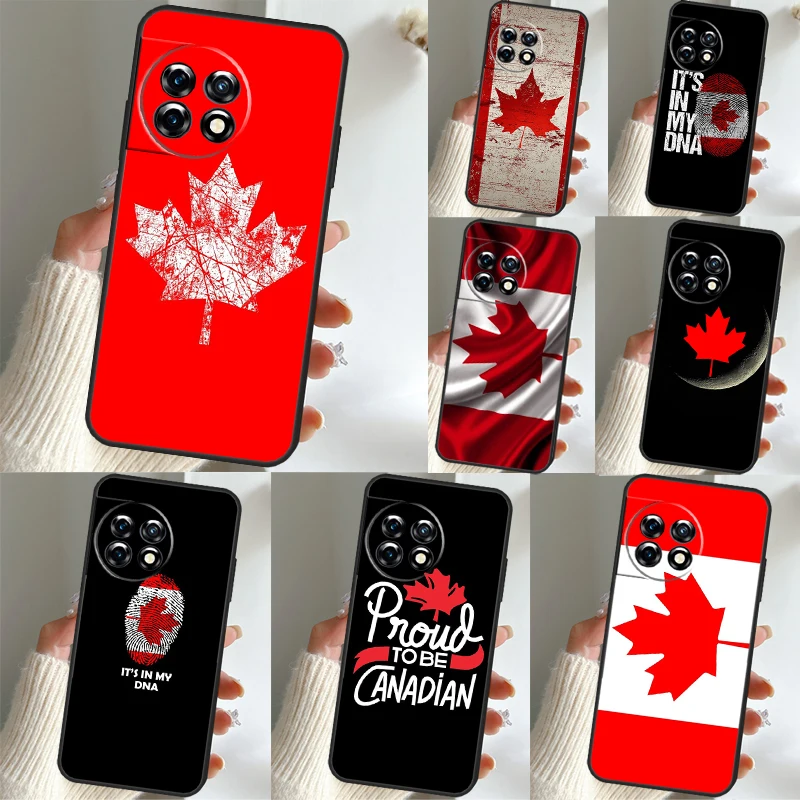 Canada Canadian Flag Case For OnePlus Ace Pro 9 10 11 8T 9RT 10T Cover For OnePlus Nord 2 2T CE 2 Lite N10 N20