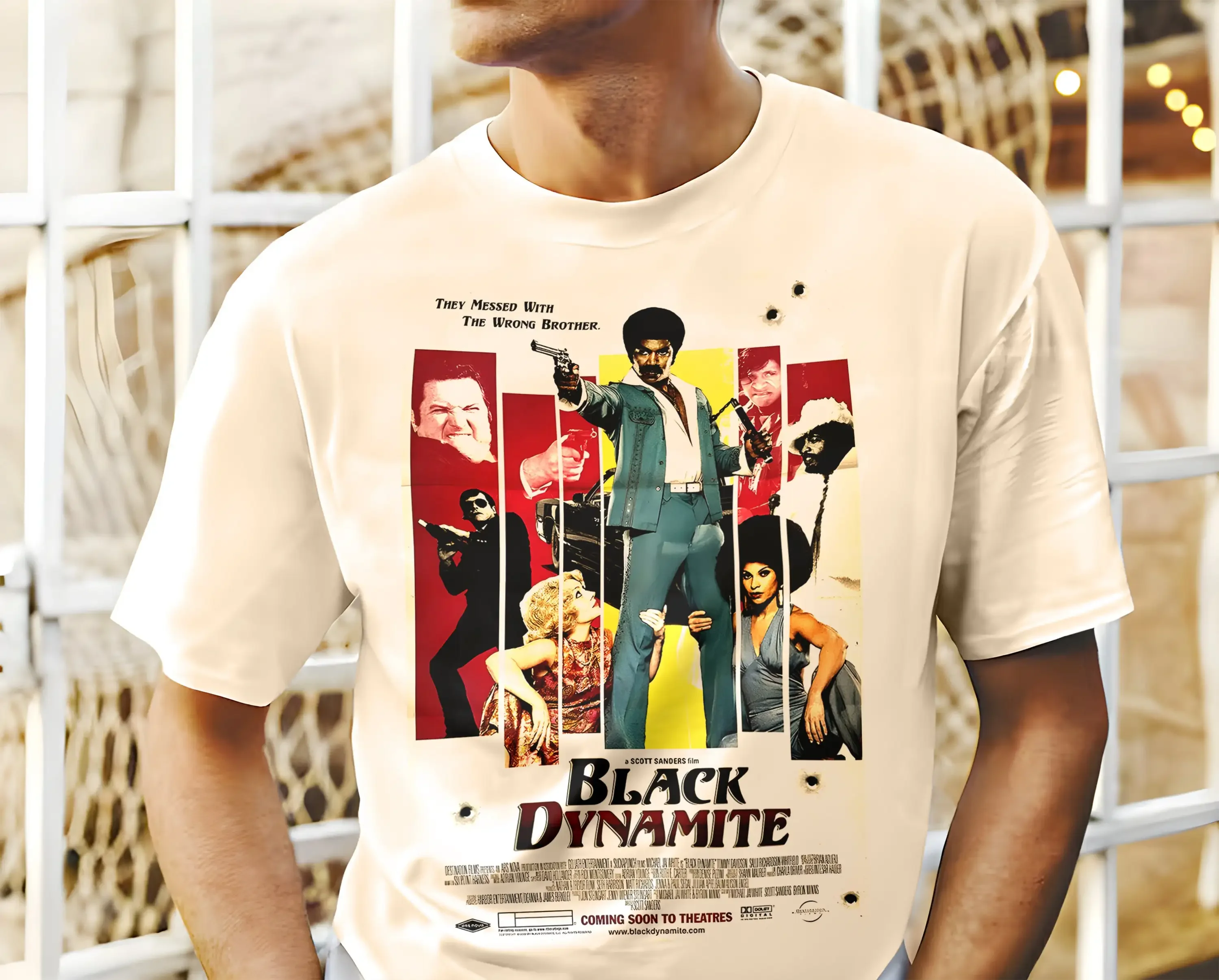 Black Dynamite V7 Movie Poster Classic T Shirt all sizes S 5XL