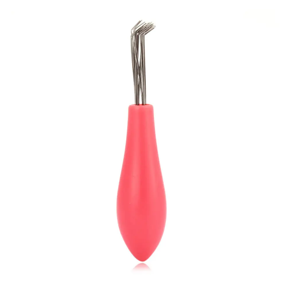 Mini Hair Brush Cleaner Tool for Removing Embedded Hair from All Bristle Combs and Brushes Portable Lightweight Resin Handle