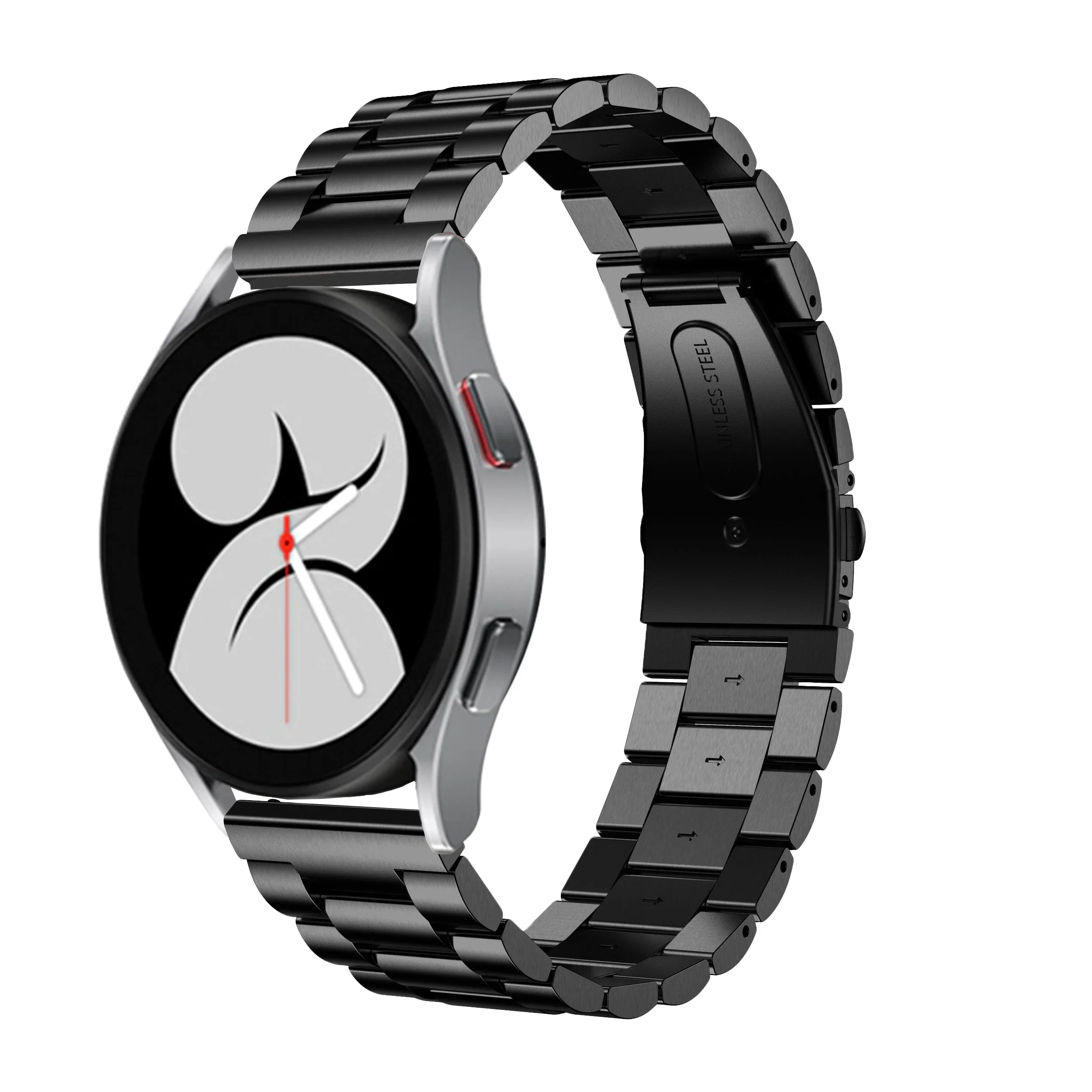 Pulseira de aço inoxidável para Samsung Galaxy Watch 4, Classic Band, Correa, 44mm, 40mm, 42mm, 46mm