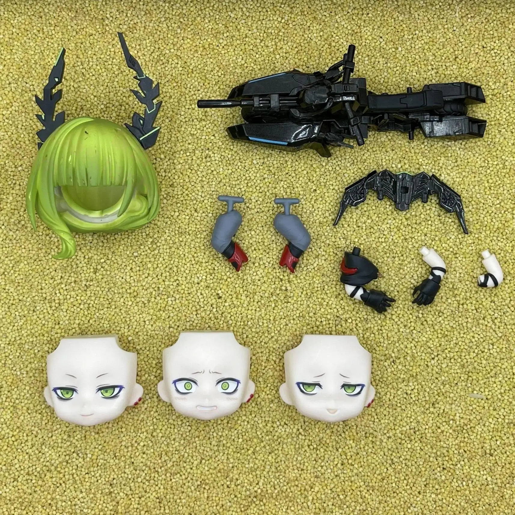 Siwangzhuzai GSC Clay Man Face Puppe Gesichtshaar Puppenzubehör