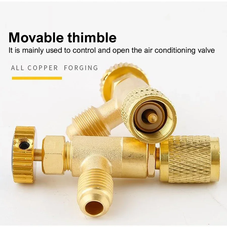 Air Conditioning Refrigeration Charging Adapter,Air Conditioning Charging Valve 1/4