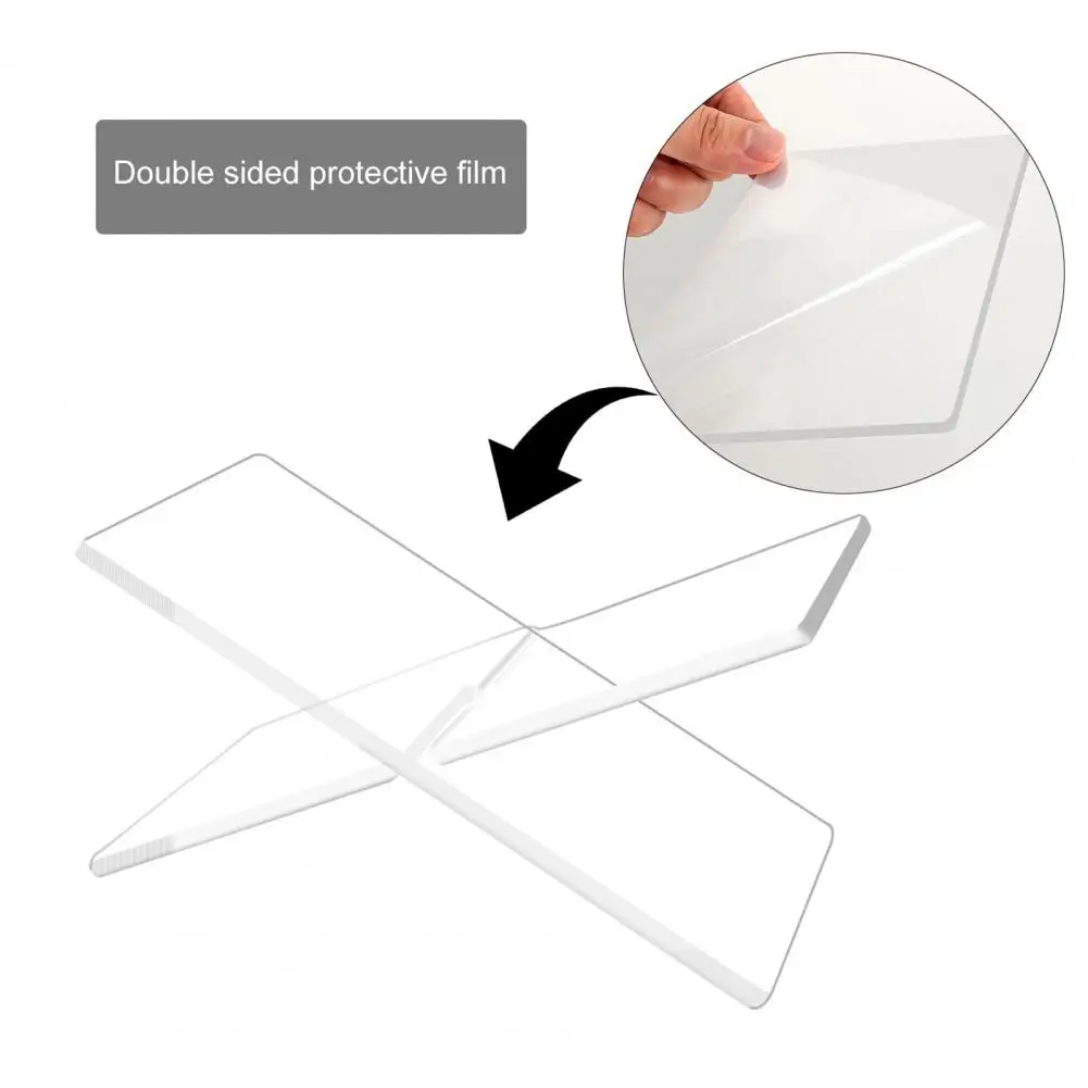 Acrylic Bookshelf 2pcs Acrylic Book Stand Holder Set X-shaped Reading Display Thickened Open Bookshelf Coffee Table Book Display