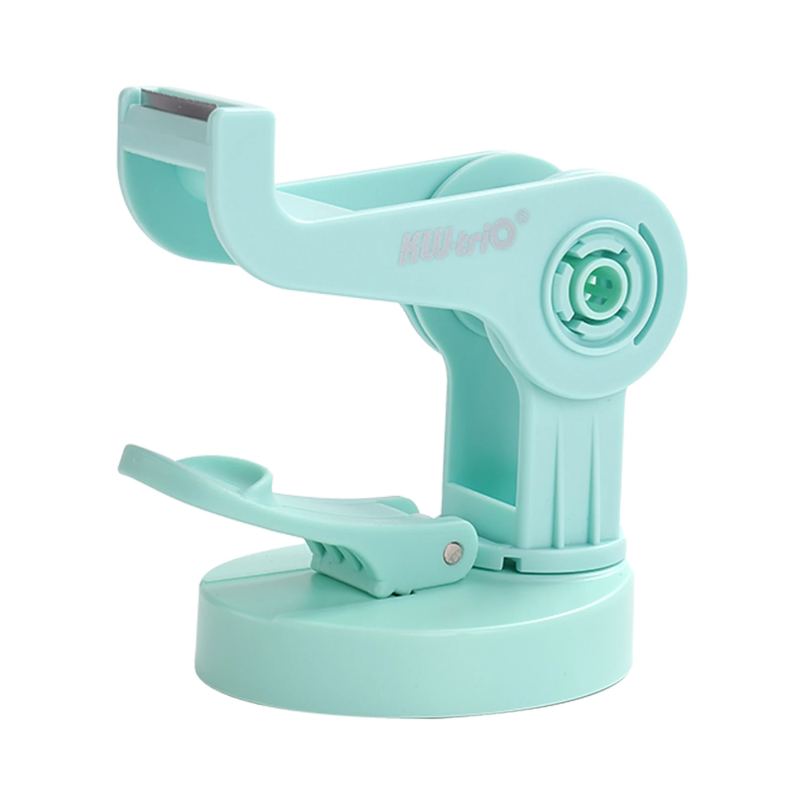 Desktop Tape Dispenser 20mm Width Tape Suction Cup Type Bottom Rotation Structure Tape Cutter Packing Sealing Boxes Device