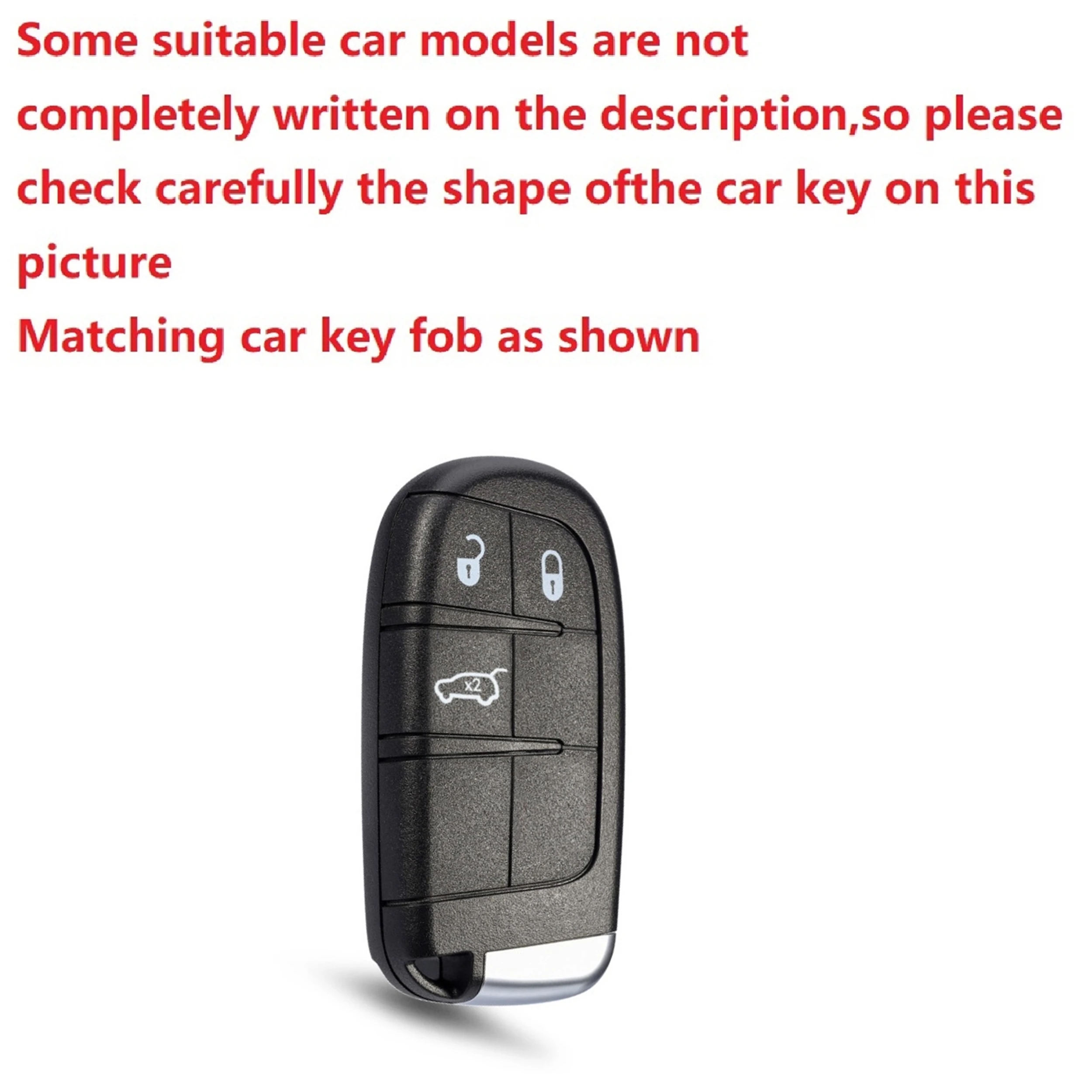 Kompatybilny dla jeepa 3-Key Free Knight Car Key Shells Soft TPU Keycase nadaje się do przewodnika