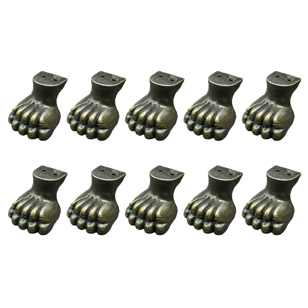 10 Pcs Wooden Box Foot Legs for Equipment Bed Furniture Rubber Parts Decorative Feet