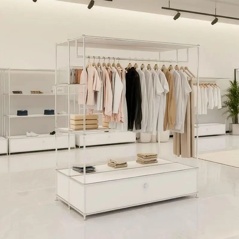 

Многофункциональный напольный шкаф-гардероб для спальни, металлический, с возможностью индивидуальной настройки, для демонстрации товаров.