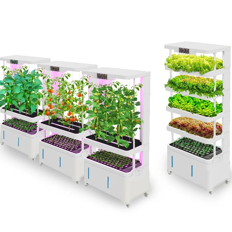 Universal Wheel Aquaponics System Equipment Hydroponic Vegetable Planting Machine Integrated Home Intelligent Soilless