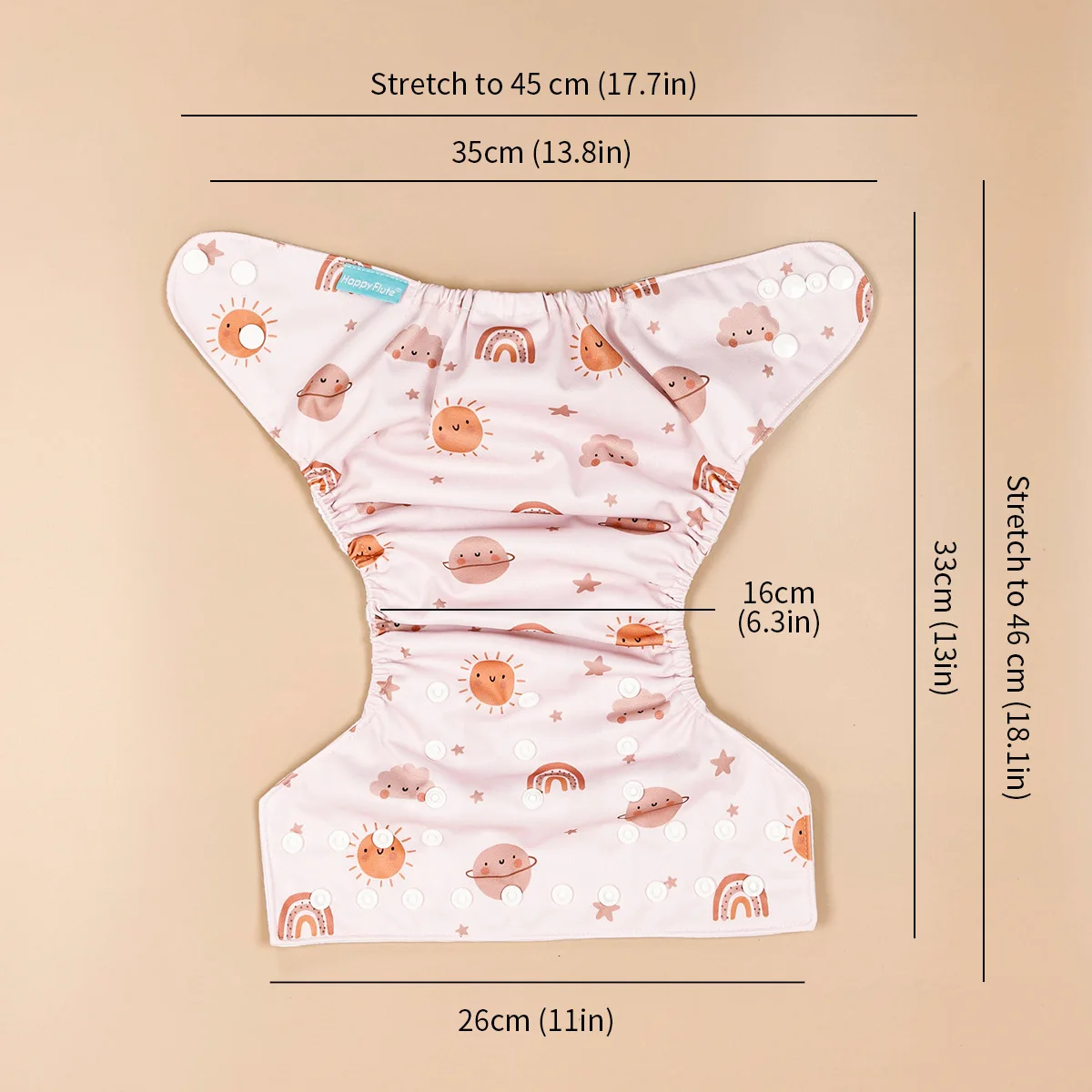 3 قطع من سراويل تدريب الأطفال القابلة للغسل، حفاضات قماشية مقاومة للماء مع طباعة كرتونية، ملابس داخلية للرضع قابلة لإعادة الاستخدام #4