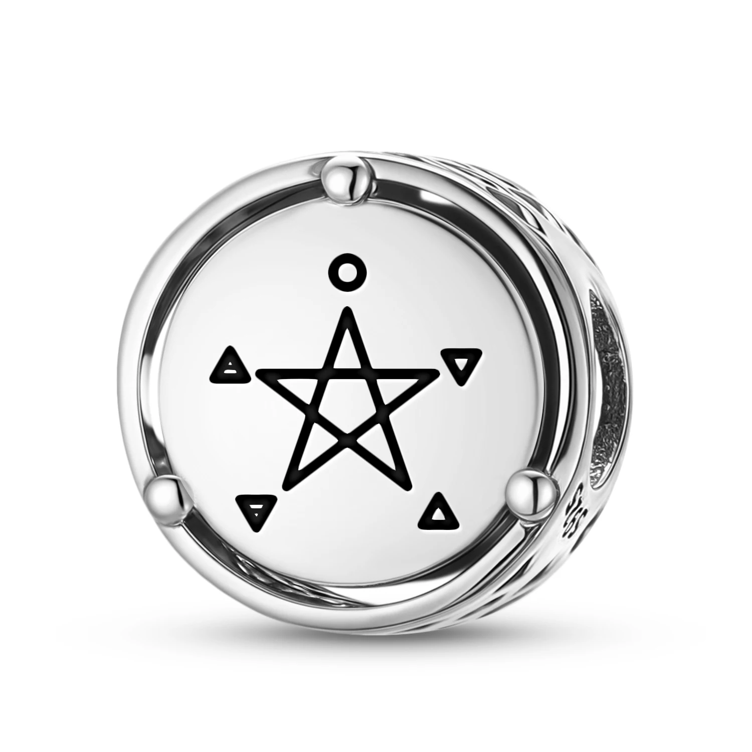 

925 Sterling Silver Wicca The Five Elements Charm Fit Original Bracelet Diy Jewelry Accessories Family Bead