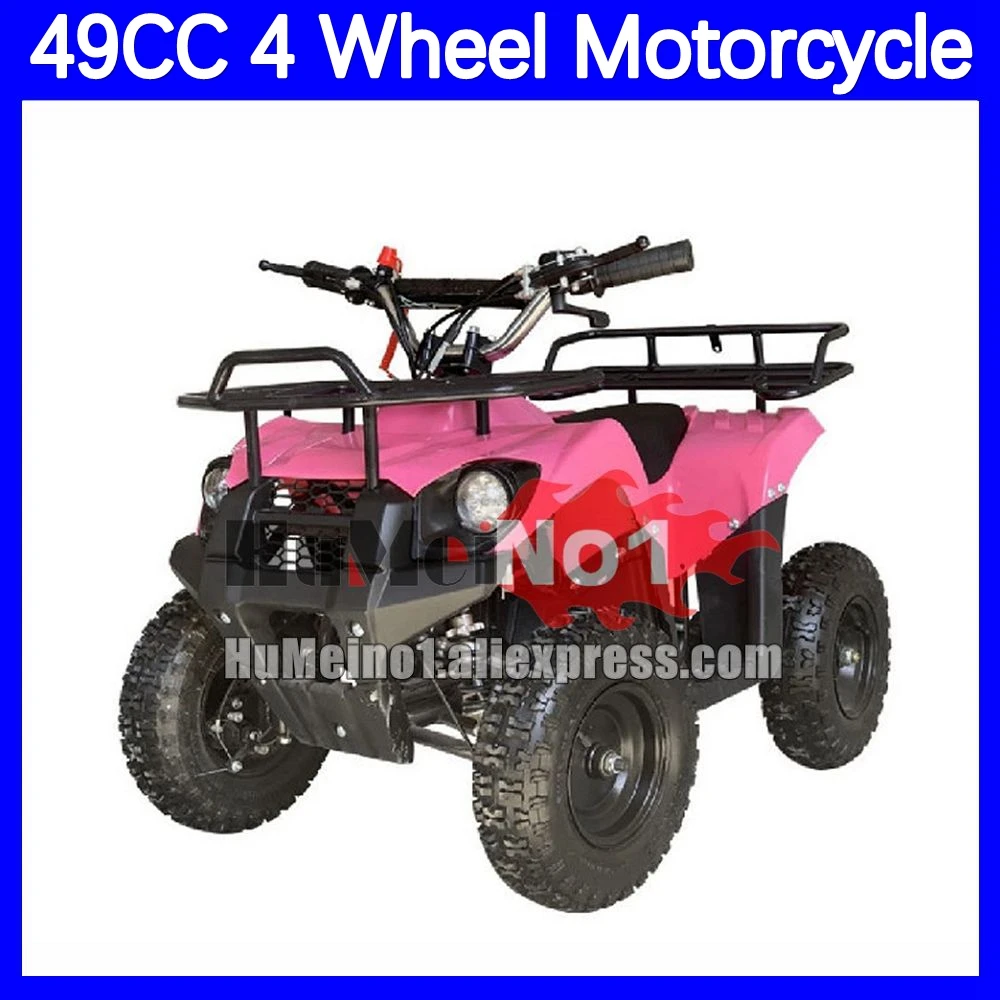 ATV OFF-road Gasoline Motorcycle Black Red Yellow Green Orange Blue Cyan Four Wheel Racing MOTO Dirt Bike 49CC 2Stroke Motorbike